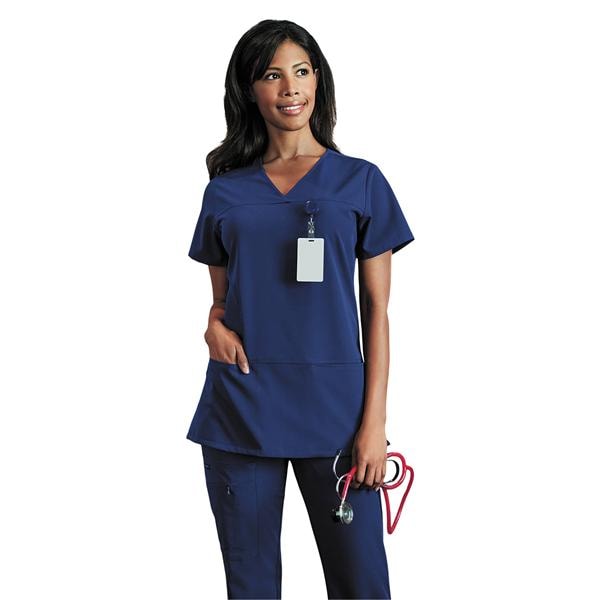 Jockey Scrubs Scrub Top Cross-Over V-Neck 4 Pockets 3X Large New Navy Womens Ea