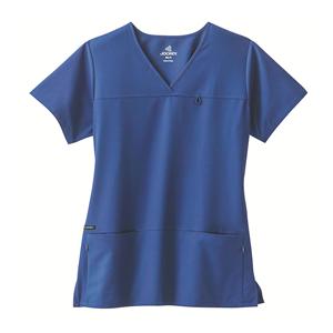 Jockey Scrub Shirt 4 Pockets 2X Large Royal Blue Womens Ea