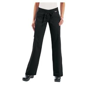 Scrub Pant Multiple Pockets Large Black Womens Ea