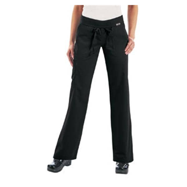 Scrub Pant Multiple Pockets X-Small Black Womens Ea