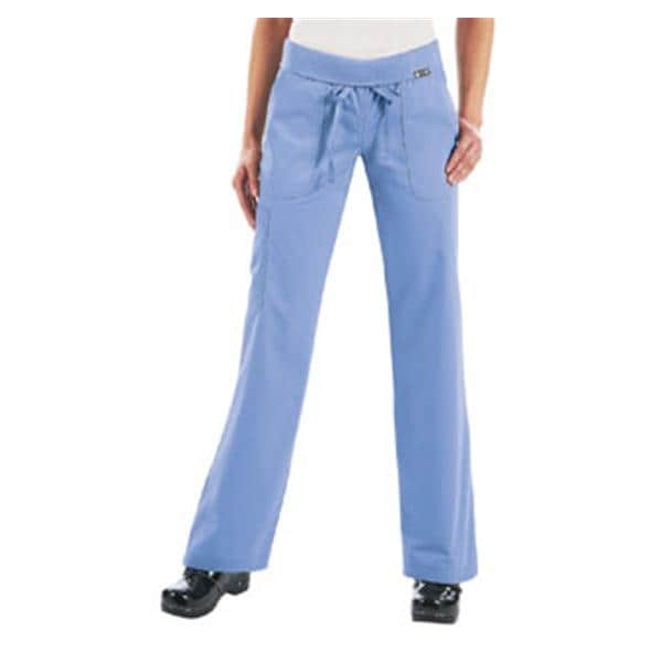 Scrub Pant Multiple Pockets 3X Large Ceil Blue Womens Ea