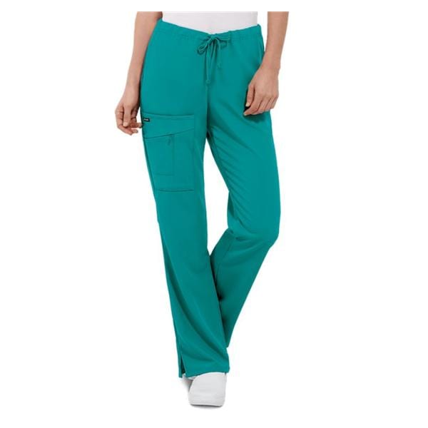 Jockey Scrub Pant Poly/Ryn/Spndx 4 Pockets X-Small Teal Womens Ea