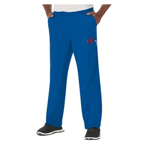 Scrub Pant 7 Pockets 2X Large Royal Blue Mens Ea