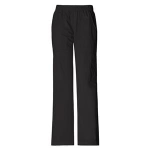 Cherokee Scrub Pant Poly/Ctn/Spndx 5 Pockets Medium Black Womens Ea