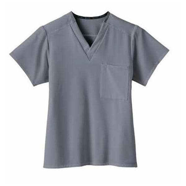 Jockey Scrub Shirt V-Neck 2X Large Pewter Unisex Ea