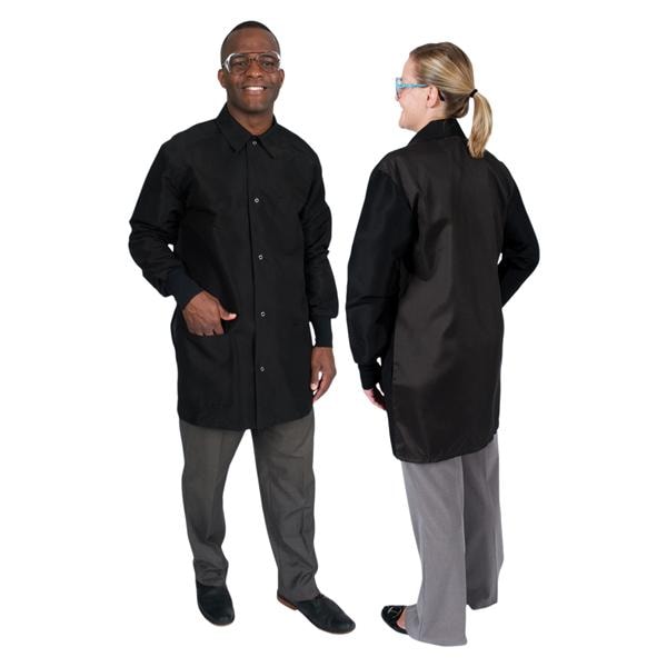 DenLine Protection Plus Mid-Length Jacket Lng Tprd Slves 34 in 2X Large Blk Ea