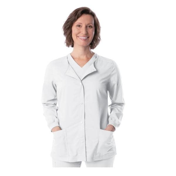 Lab Coat Long Sleeves 35 in 3X Large White Womens Ea