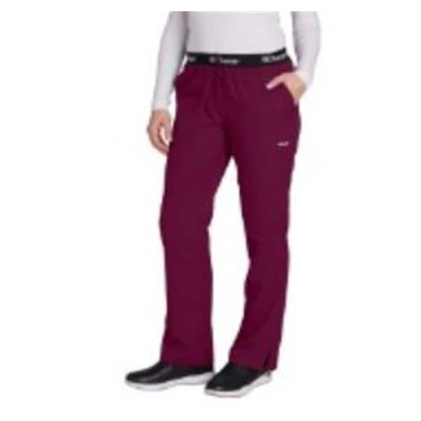 Scrub Pant 3 Pockets X-Small Wine Womens Ea