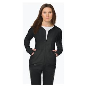 Clarity Lite Jacket 2 Pockets Stretch Rib Trim 27 in Large Black Womens Ea