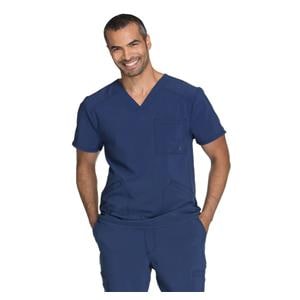 Cherokee Scrub Scrub Top V-Neck 3 Pockets Short Sleeves Medium Navy Mens Ea