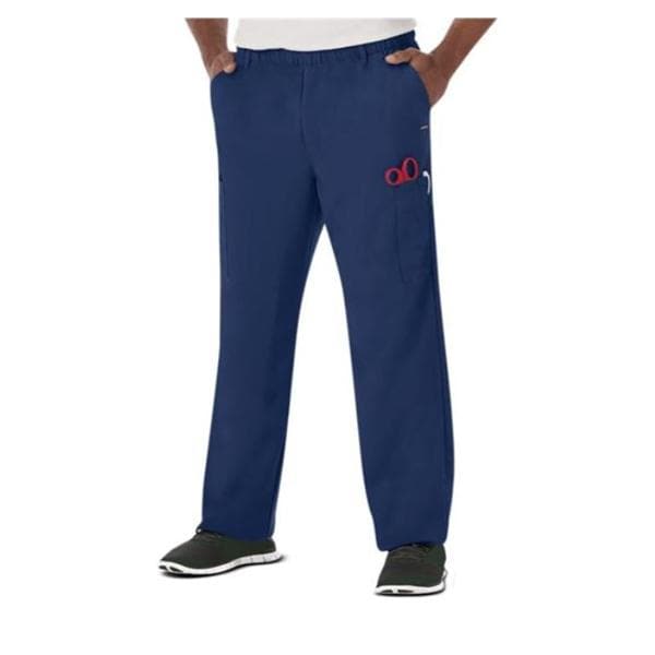 Jockey Scrub Pant Poly/Ryn/Spndx 7 Pockets Small New Navy Mens Ea