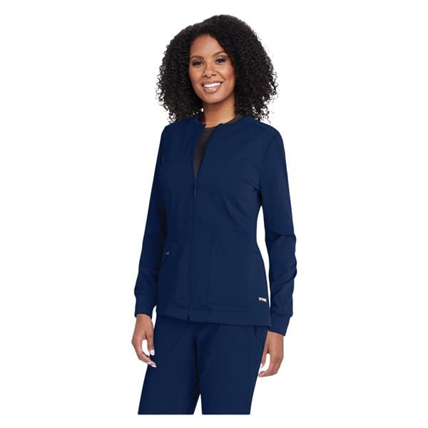 Millie Warm-Up Jacket Rib Cuffs X-Large Indigo Ea