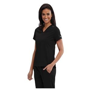 Bree Scrub Top V-Neck 1 Pocket Medium Black Ea