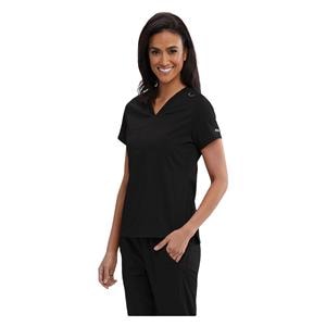 Bree Scrub Top V-Neck 1 Pocket Large Black Ea