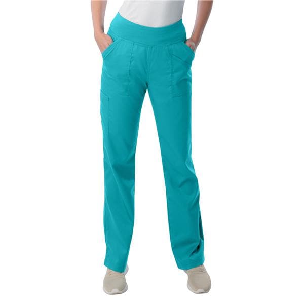 Yoga Scrub Pant Large Teal Womens Ea