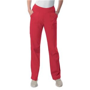 Yoga Scrub Pant Petite Medium True Red Womens Ea