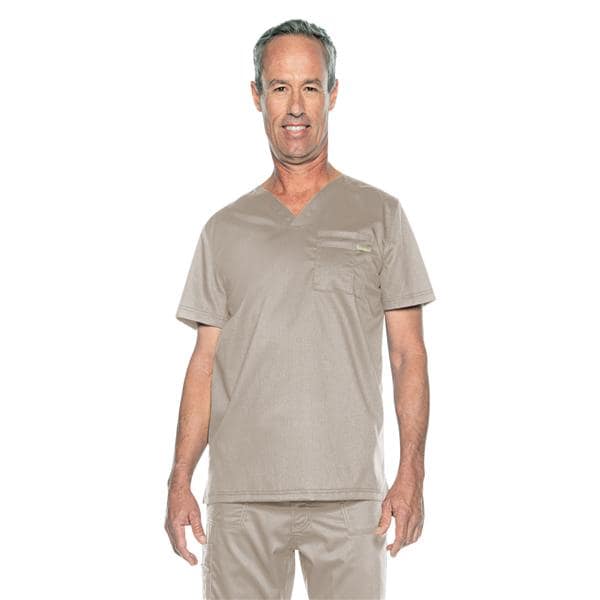 Scrub Top 1 Pocket Mens Ea