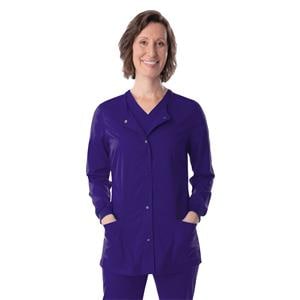 Proflex Warm-Up Jacket 3 Pockets Long Sleeves / Knit Cuff Large Grape Womens Ea