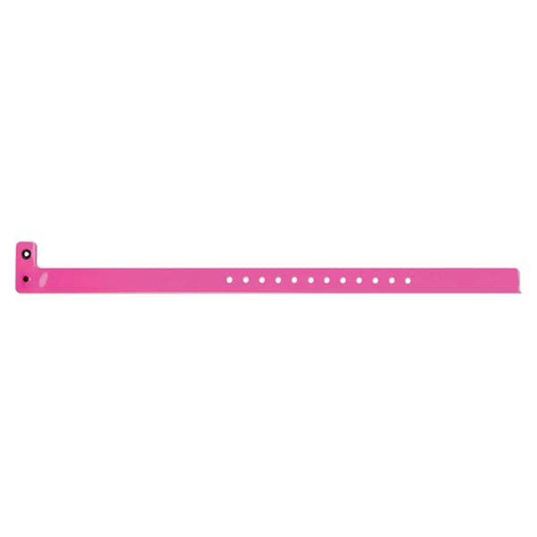 PDC Identification Wristband Vinyl Pink Adult 500/Bx