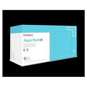 Aqua Source Nitrile Exam Gloves Large Aqua Non-Sterile