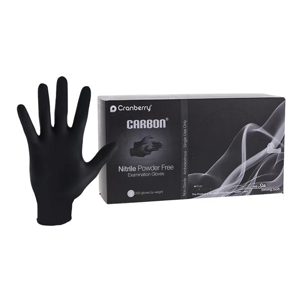 Carbon Nitrile Exam Gloves Small Black Non-Sterile, 10 BX/CA