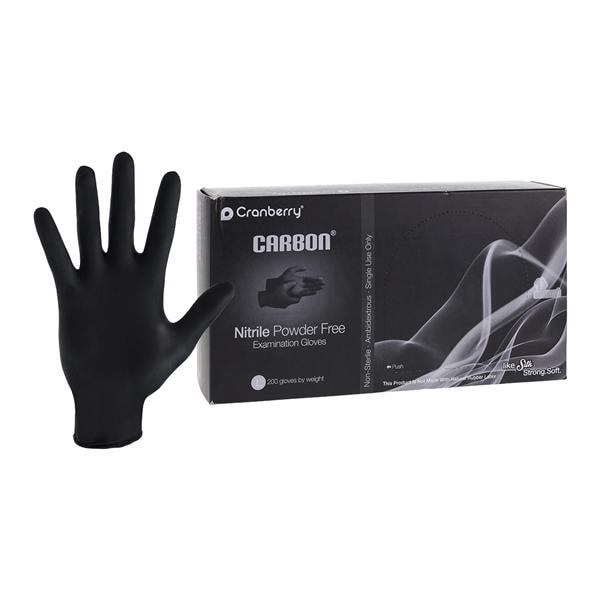 Carbon Nitrile Exam Gloves Large Black Non-Sterile, 10 BX/CA