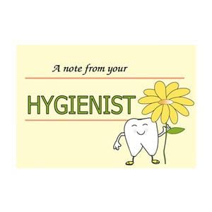 Imprinted Recall Cards Hygienist Flower 4 in x 6 in 250/Pk