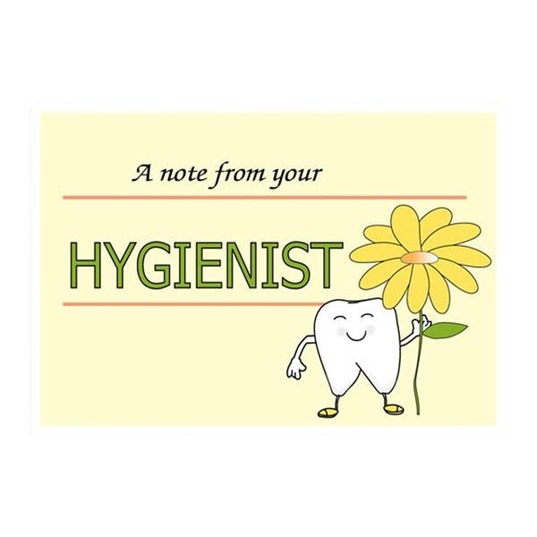 Imprinted Recall Cards Hygienist Flower 4 in x 6 in 250/Pk