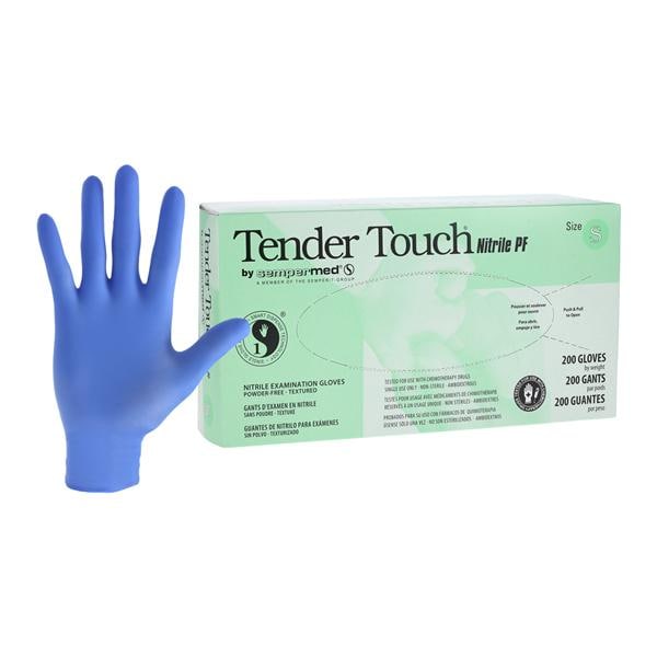 SemperCare Tender Touch Nitrile Exam Gloves Small Violet Blue Non-Sterile, 10 BX/CA