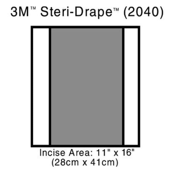 Steri-Drape 38cm x 41cm Sterile Surgical Drape Fenestrated