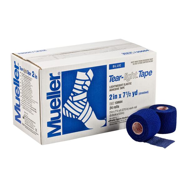 Tear-Light Athletic Tape Elastic 2"x7.5yd Blue 24/Ca