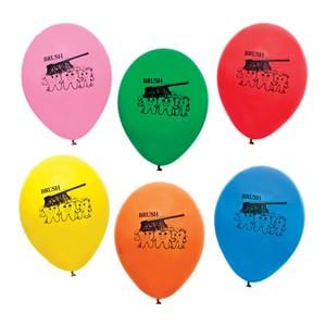 Toy Balloons Brush Assorted Colors 9 in 250/Pk