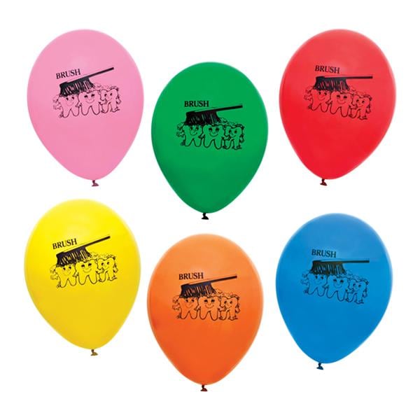 Toy Balloons Brush Assorted Colors 9 in 250/Pk