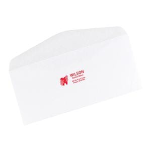 Reply Envelopes #9 Gummed Flap Imprinted White With Logo 500/Bx