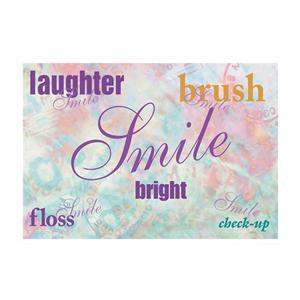 Imprinted Recall Cards Smile Pastels 4 in x 6 in 250/Pk