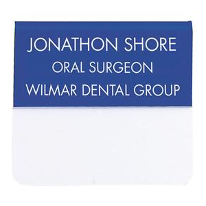 Engraved Name Badge Plastic 1.25 in x 3 in Ea