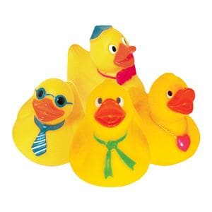 Toy Water Squirting Ducks Orange Rubber 48/Bx