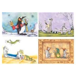 Laser 4-Up Recall Cards Animal Assortment 8.5 in x 11 in 200/Pk