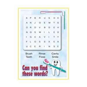 Imprinted Recall Cards Word Search 4 in x 6 in 250/Pk