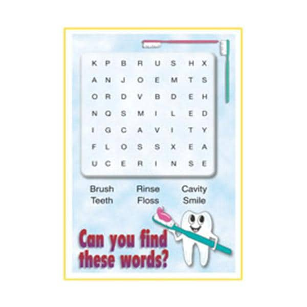 Imprinted Recall Cards Word Search 4 in x 6 in 250/Pk