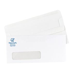 Business Envelopes #10 1 Window Flip N Seal White With Logo 500/Bx