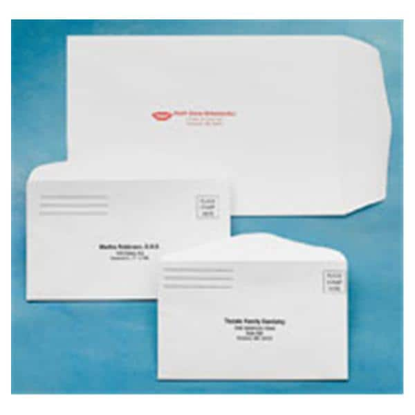 Reply Envelopes #9 Gummed Flap Imprinted Blue With Logo 500/Bx