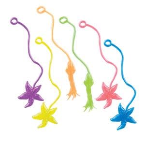 Toy Sticky Sea Animals Assorted Colors 72/Pk