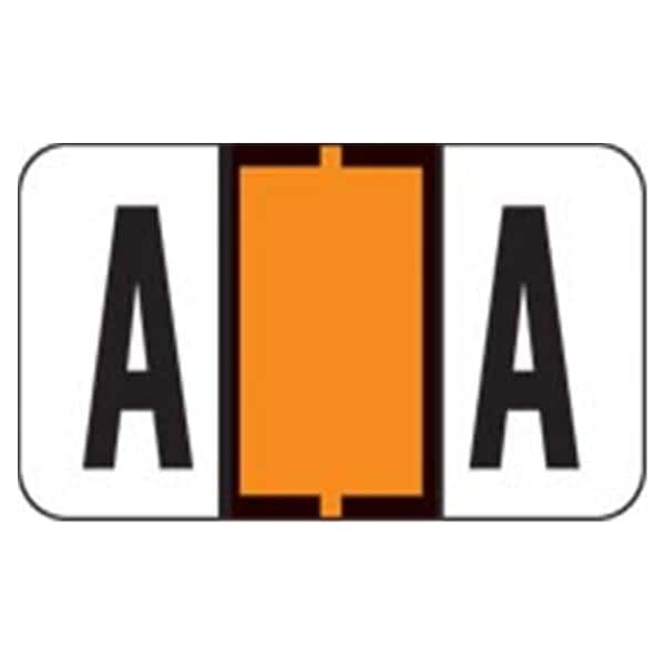 Jeter Compatible "A" Labels Orange 500/Rl