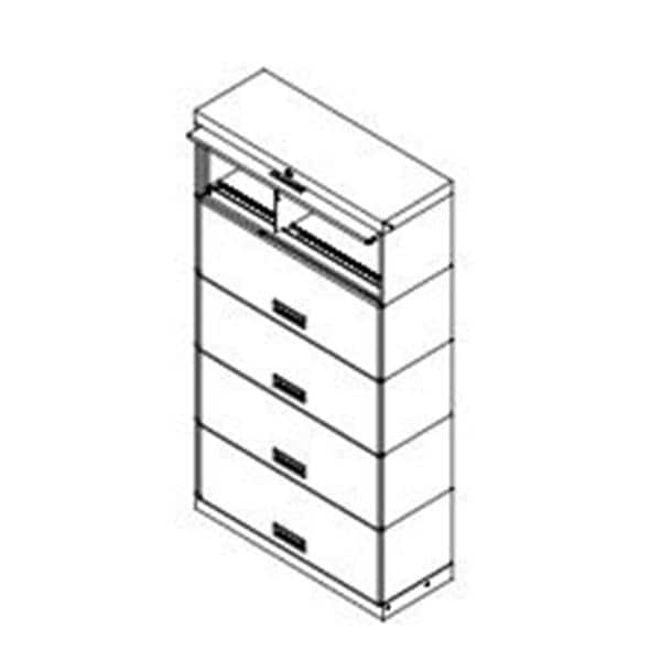 StakNLok2 Cabinet 5-Tier NoLck 36Wx64Hx15D Ea Ea