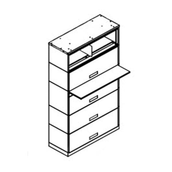 StakNLok2 200 Srs 5-Tier Lckng 36Wx66.5Hx15 Ea Ea