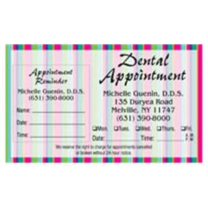 Peel N Stick Appointment Card Large Stripes 500/Bx