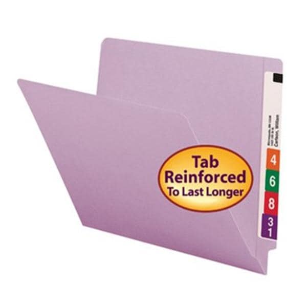 Top-Tab Colored Folder Lavender 11Pt Letter 100/Bx