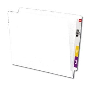 Top-Tab Colored Folder White 11Pt Letter 100/Bx