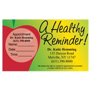 Peel N Stick Appointment Card Graphic Apple 500/Bx